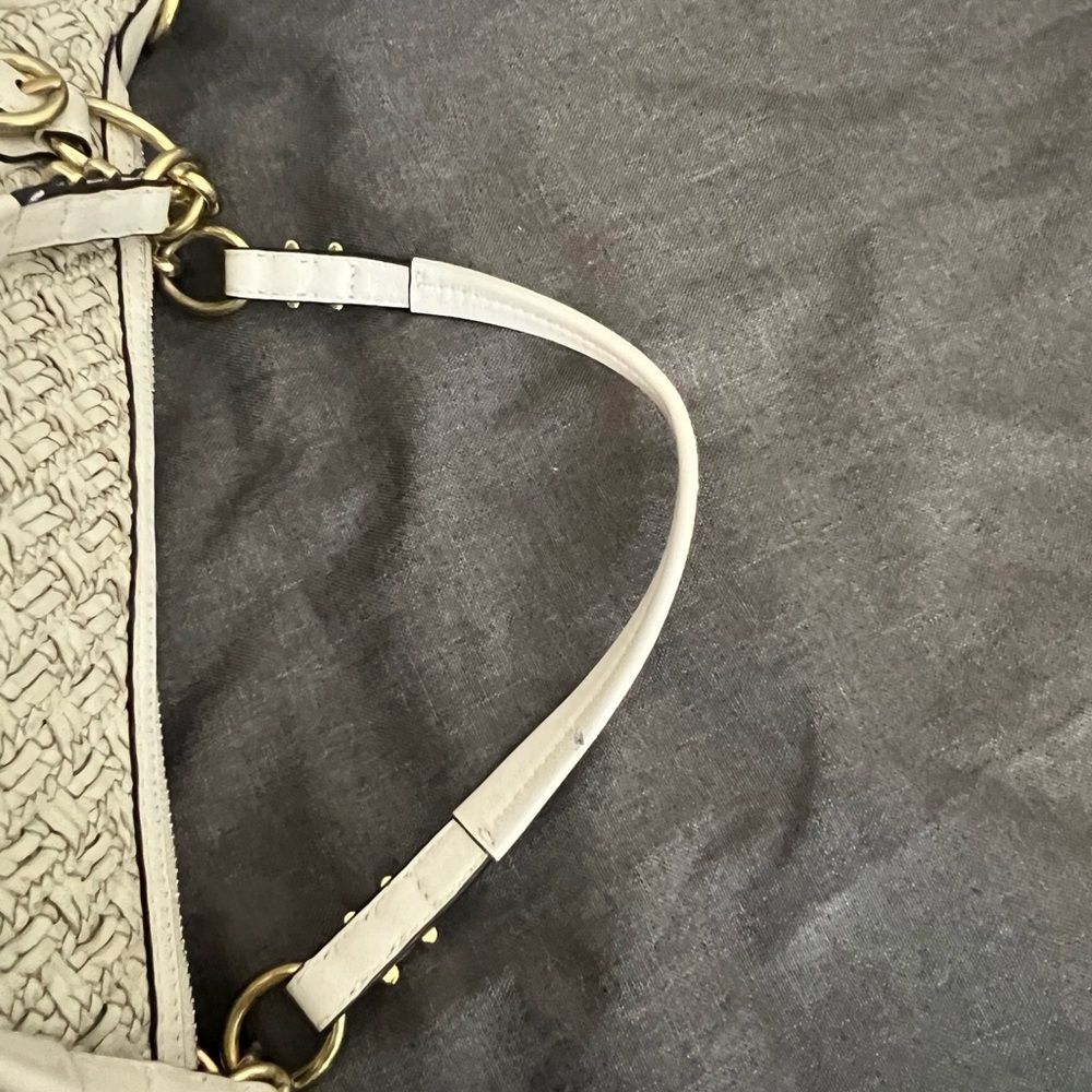 Coach Cream Woven Handbag - Picture 9 of 16